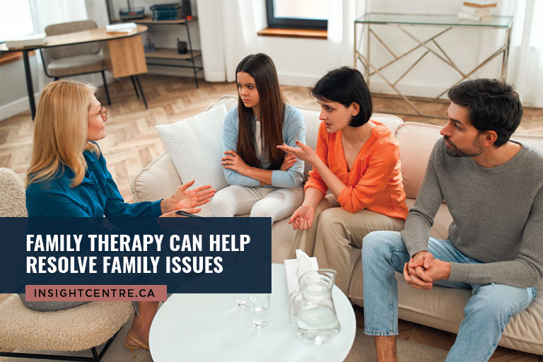 Family therapy can help resolve family issues