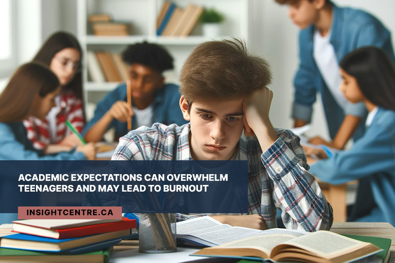 Academic expectations can overwhelm teenagers and may lead to burnout