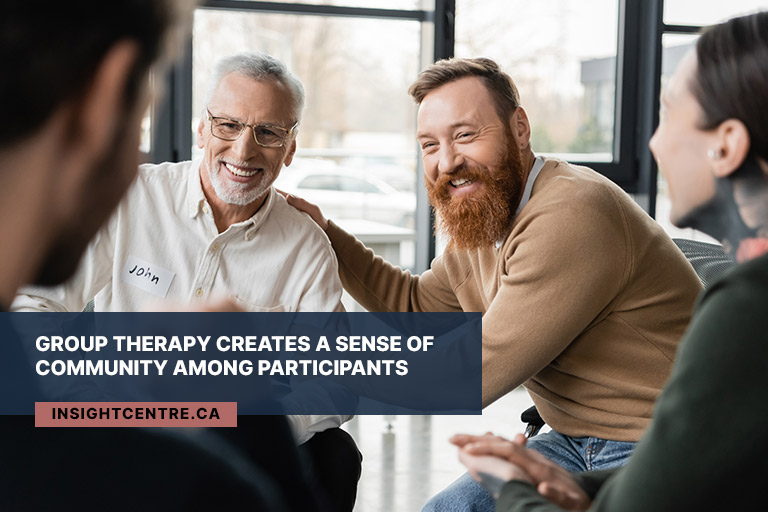 Group therapy creates a sense of community among participants