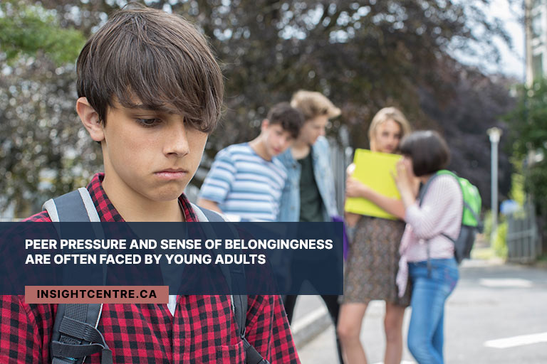 Peer pressure and sense of belongingness are often faced by young adults