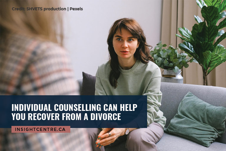 Individual counselling can help you recover from a divorce