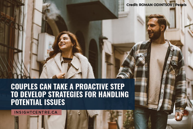 Couples can take a proactive step to develop strategies for handling potential issues